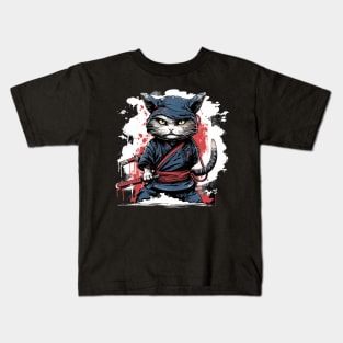 Ninja Cat Kids T-Shirt